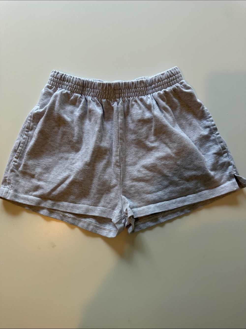 Brandy Melville Light Gray Cotton Lounge Shorts